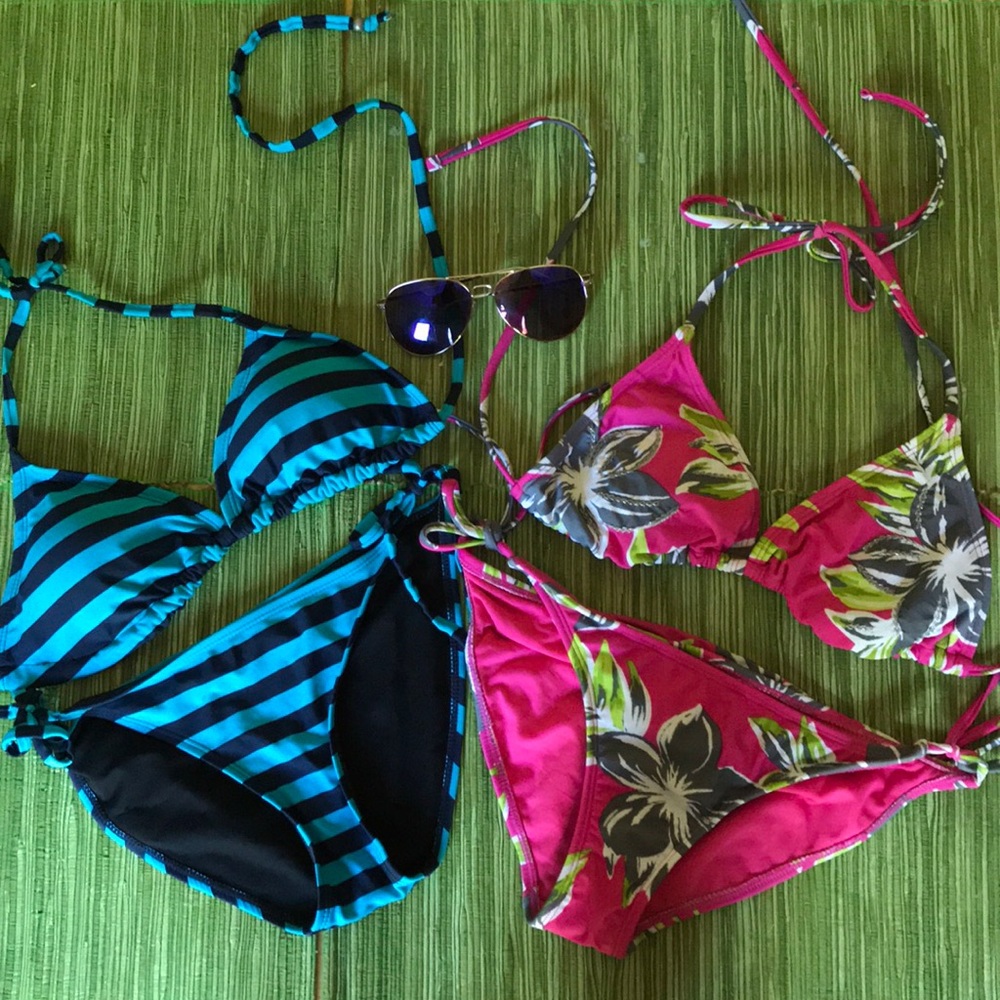 Two piece bathing suits